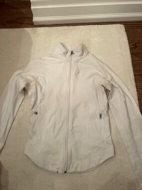 Vintage Lululemon Define Jacket White Zip-Front Women's Jacket